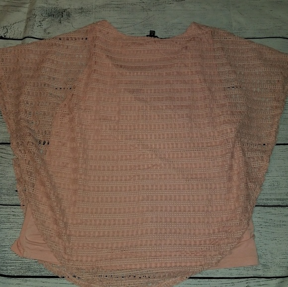 3X pink Crochet Top - Picture 3 of 4